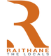 Logo of Raithane The Locals with a large orange 'R' on a white background