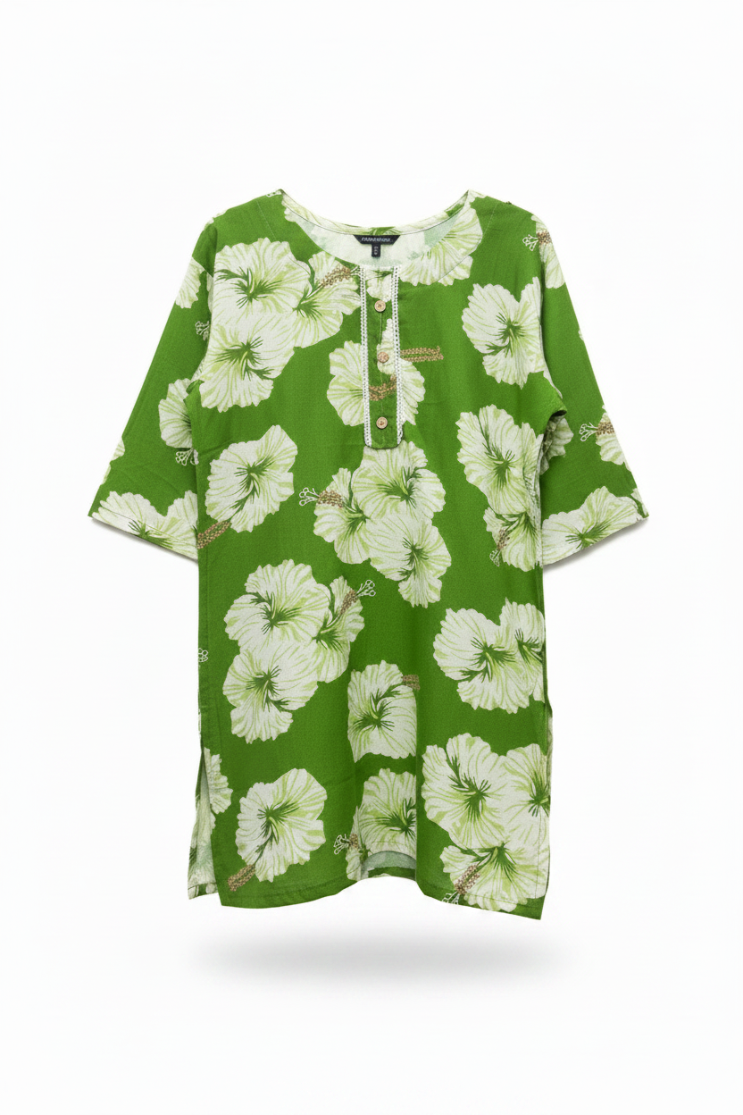 flowerprint short kurti