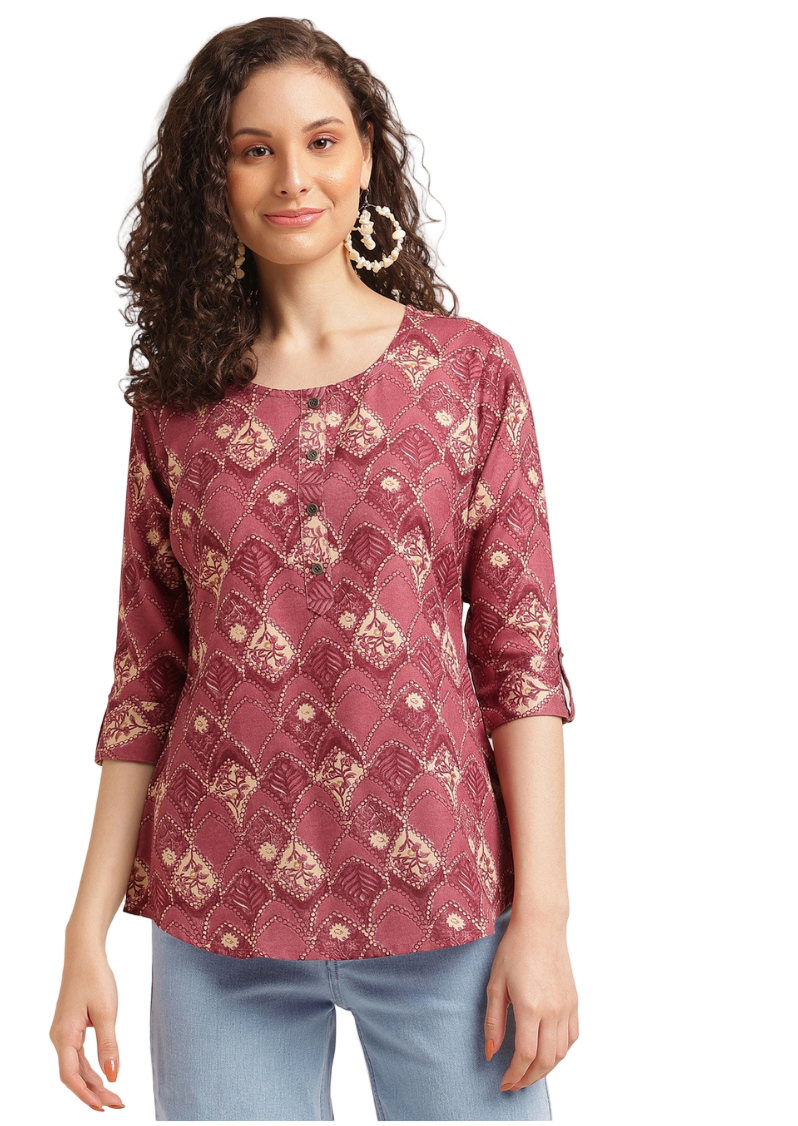 Maroon Top Tunic