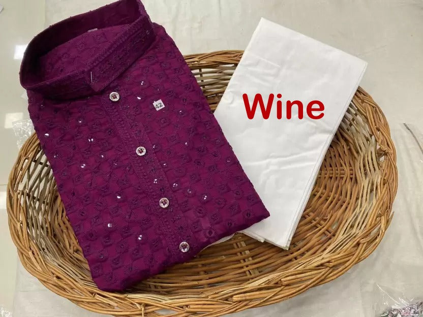 Chikankari Kurti and pajama