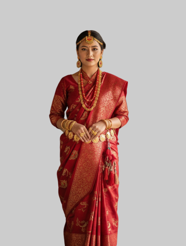 Magar cultural jewellery set Raithane The Locals Magar cultural jewellery set Raithane The Locals